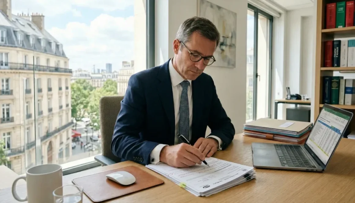 Maître Alexis Germe, avocat fiscaliste à Bordeaux, conseillant un client sur un contrôle fiscal d'entreprise fermée